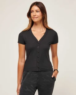 Butterfly Beach Ribbed Top