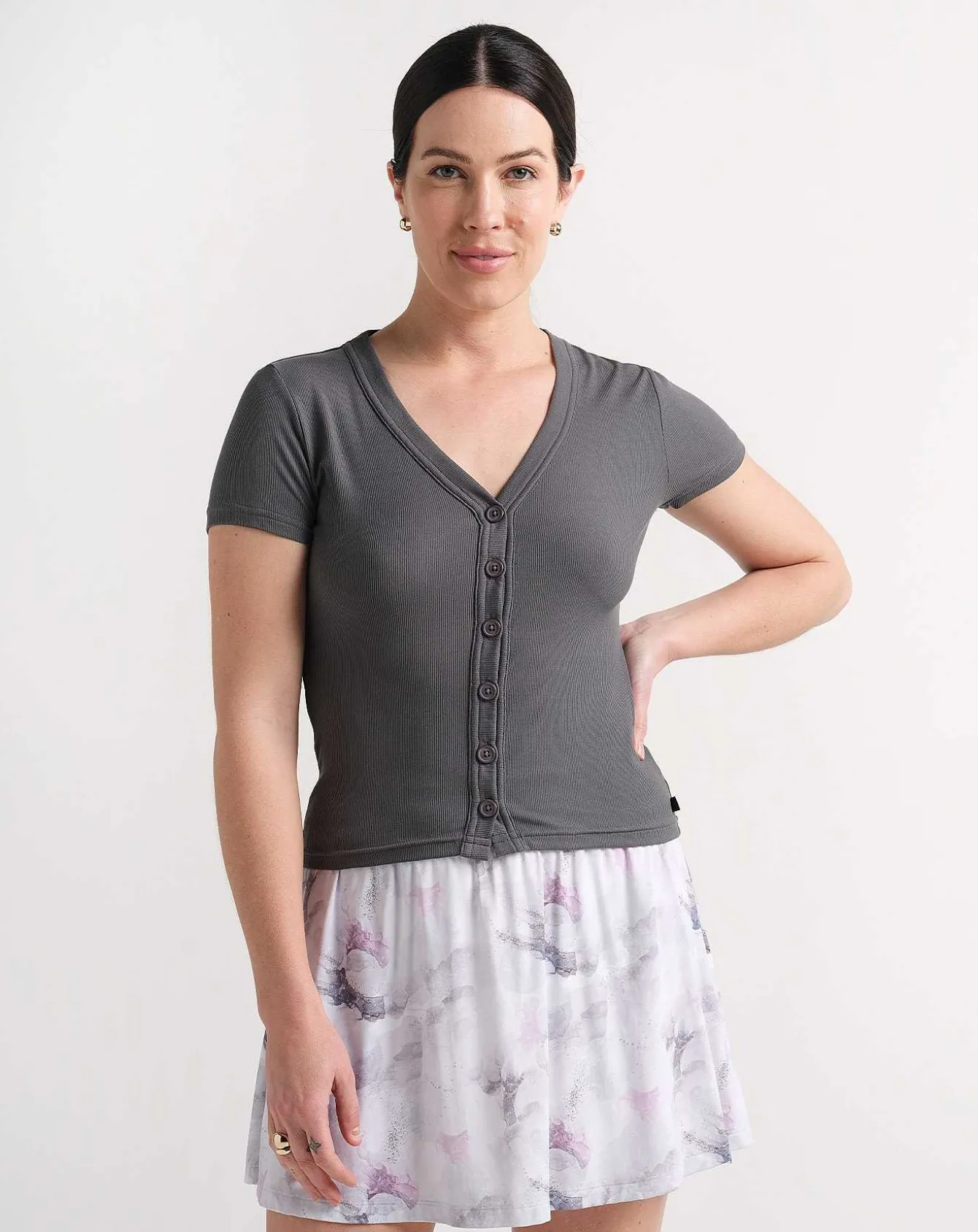 Butterfly Beach Ribbed Top