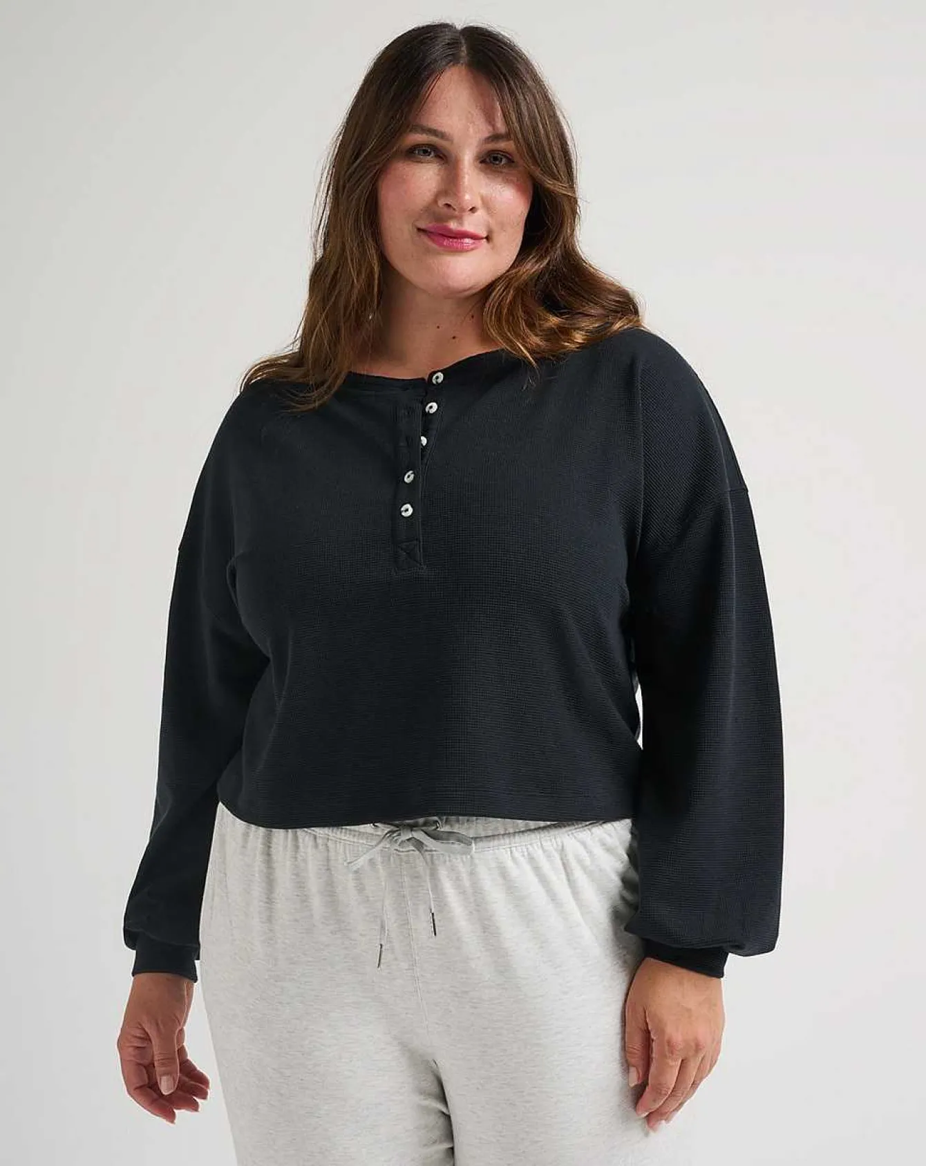 Casual Acquaintance Waffle Top