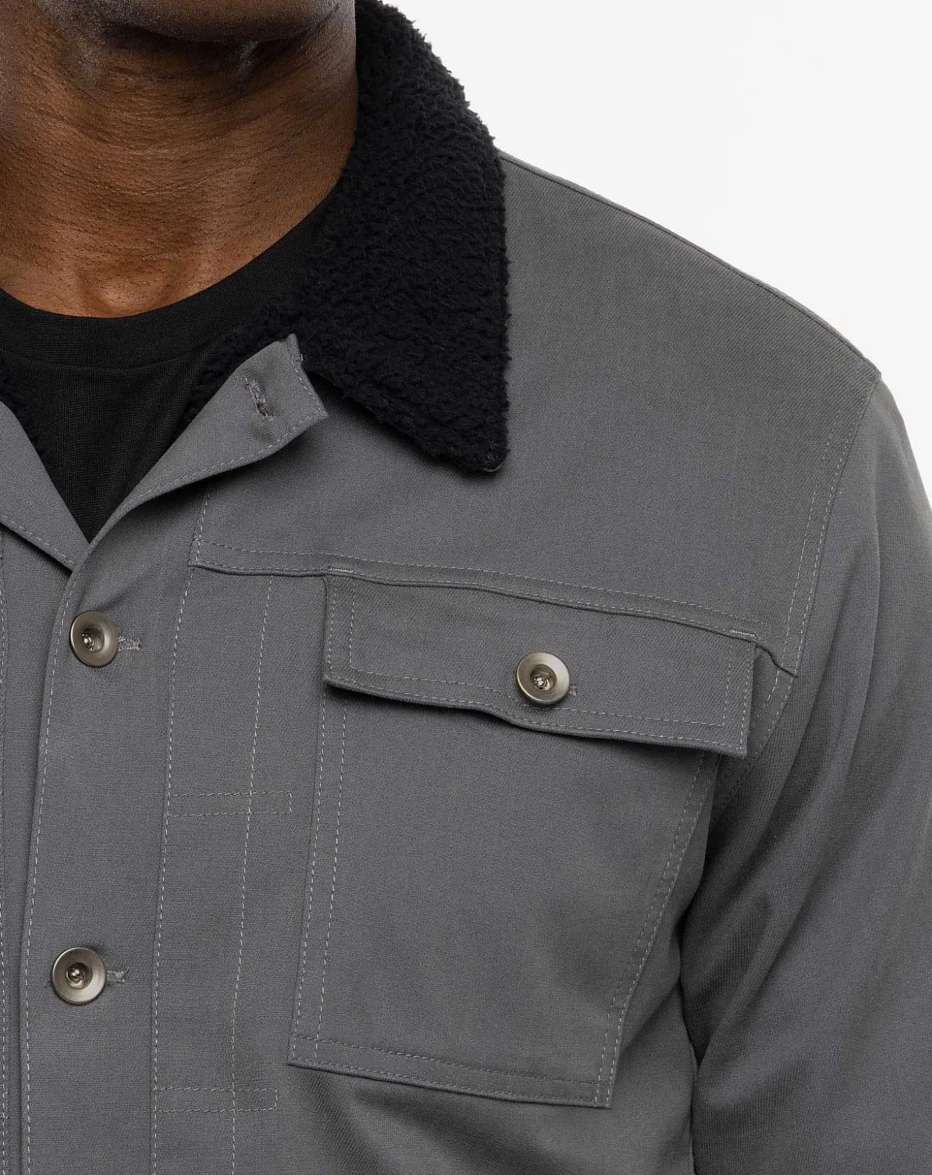Cloud Denim Sherpa Jacket