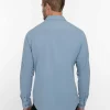 Cloud Flannel Button-Up