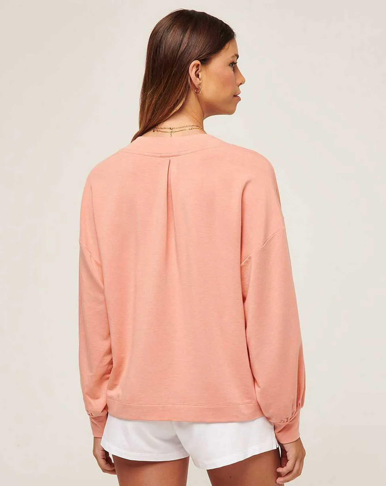 Cloud Terry Vneck Top