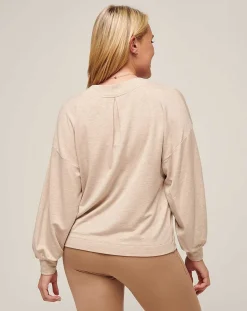Cloud Terry Vneck Top