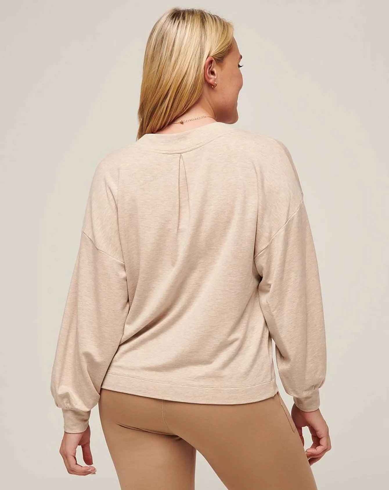 Cloud Terry Vneck Top