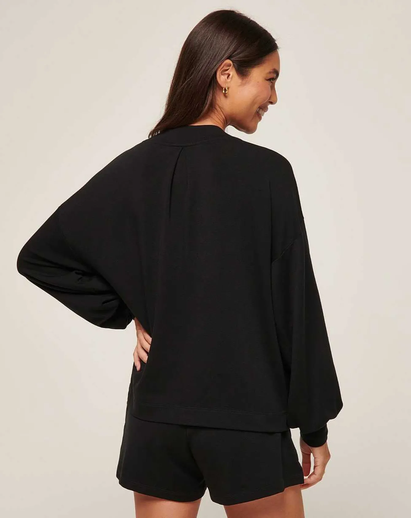 Cloud Terry Vneck Top