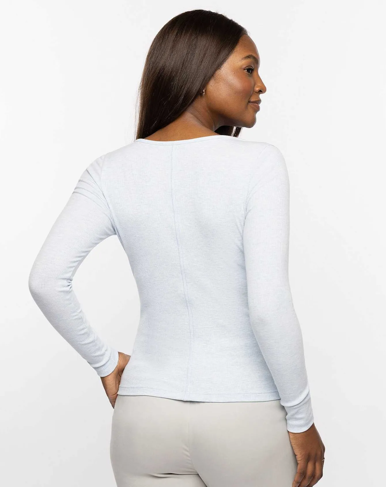 Cocktail Hour Cloud Ribbed Top