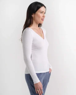 Cocktail Hour Cloud Ribbed Top