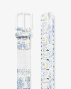 Coconut Mojito Canvas Stretch Belt