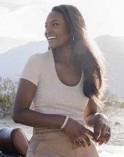 Come Alive Cloud Ribbed Top