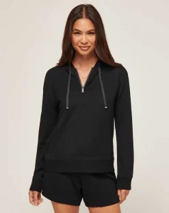 Friday Ponte Half Zip Hoodie