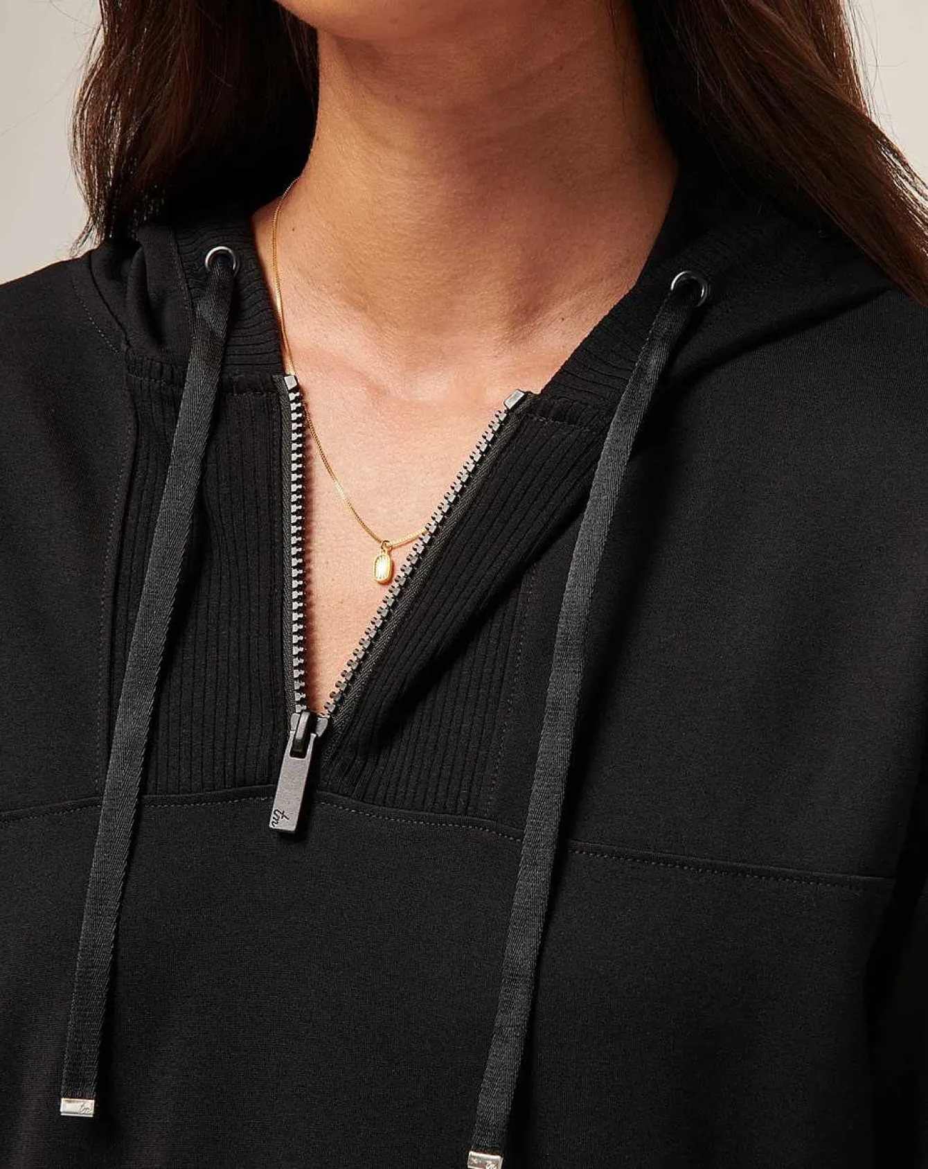 Friday Ponte Half Zip Hoodie