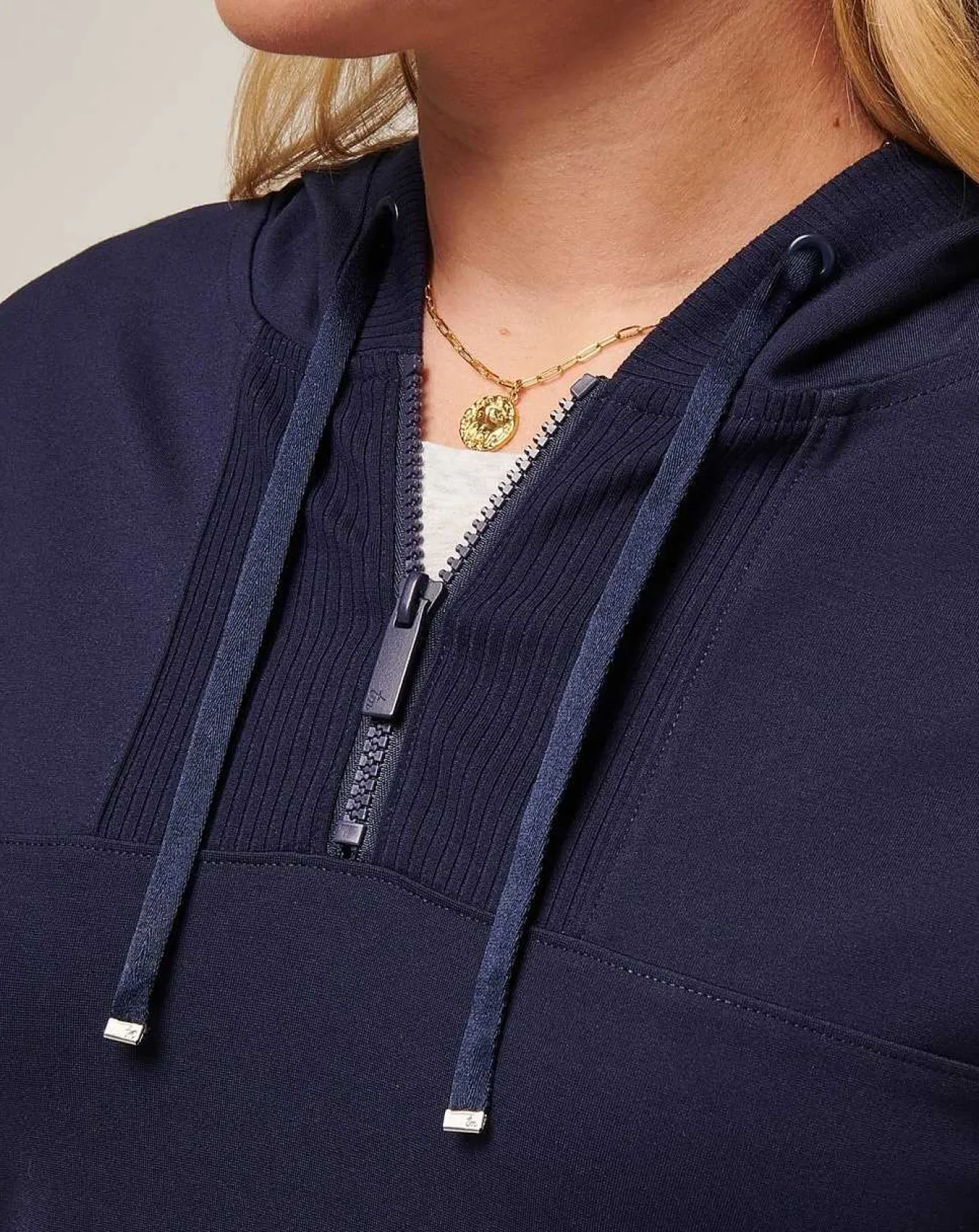 Friday Ponte Half Zip Hoodie