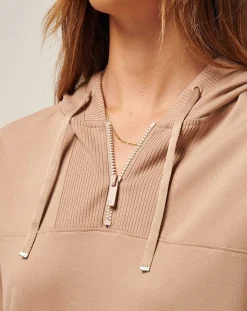 Friday Ponte Half Zip Hoodie