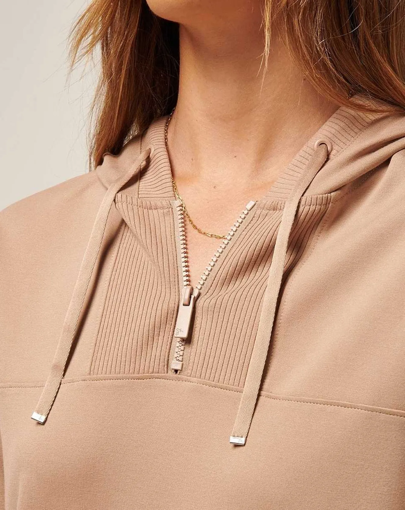 Friday Ponte Half Zip Hoodie