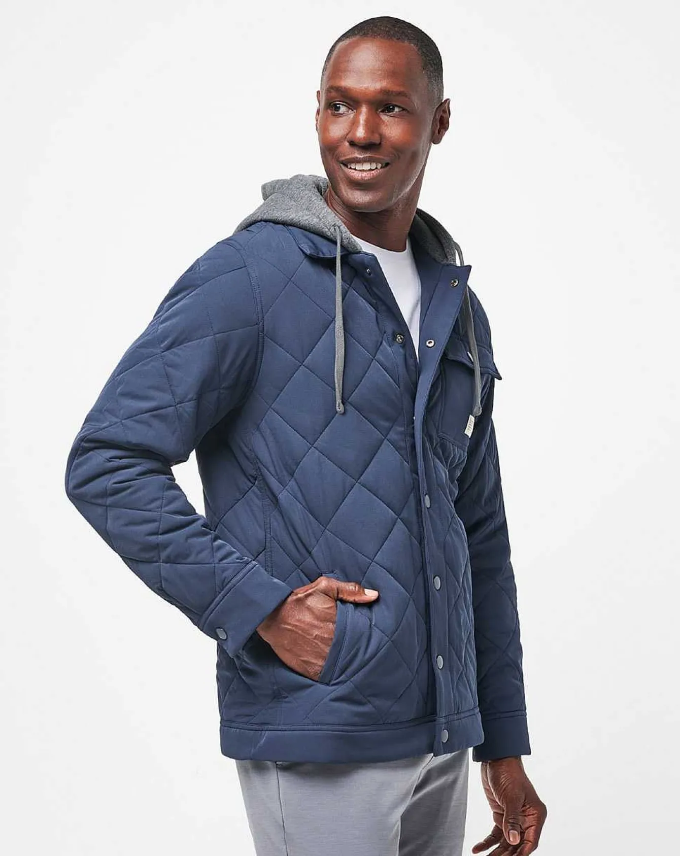 Grey Wave Full Zip Hoodie