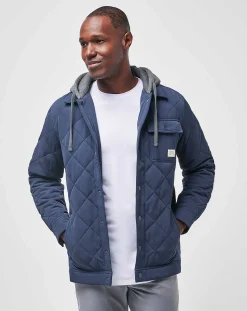 Grey Wave Full Zip Hoodie