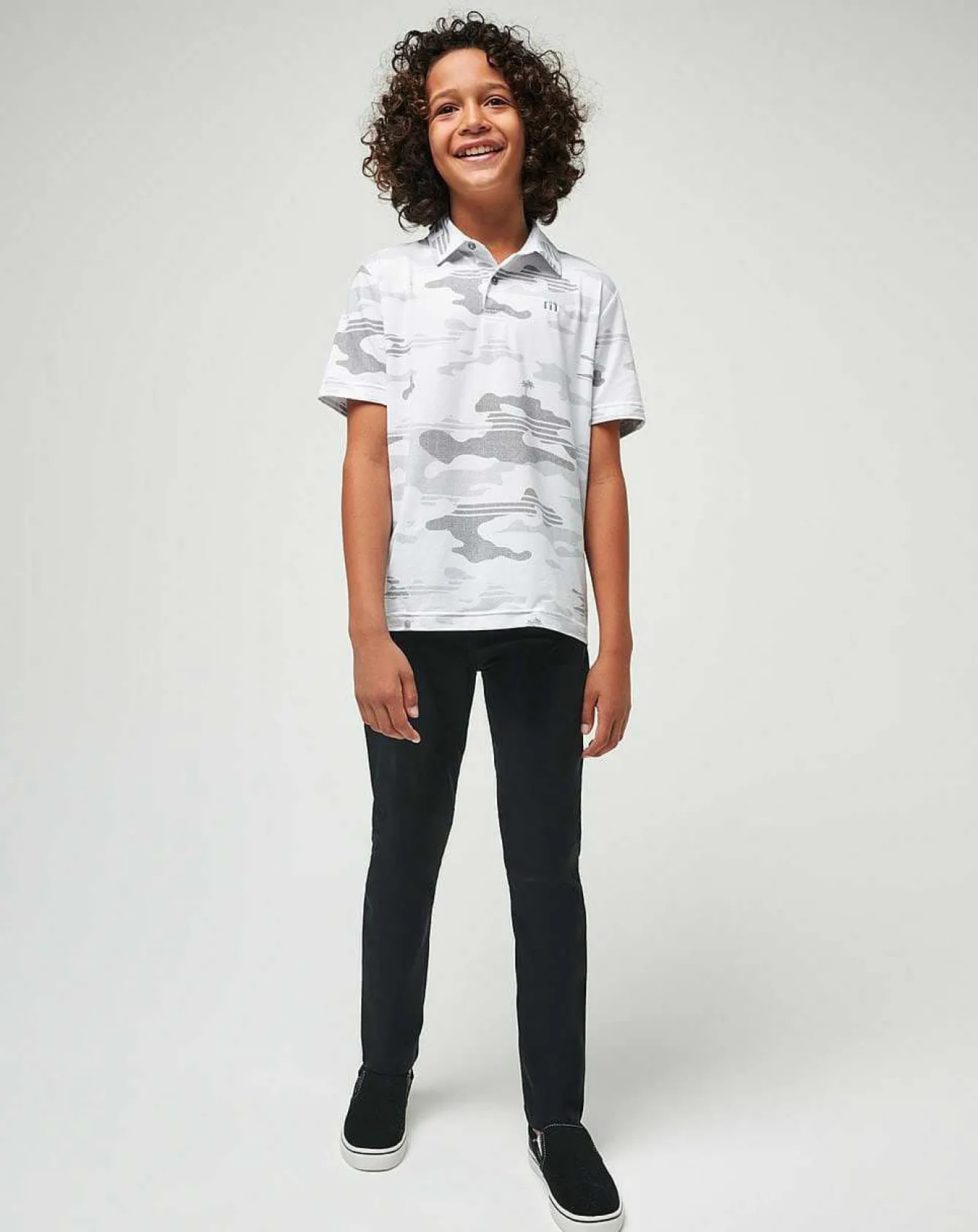 Heater Camo Youth Polo