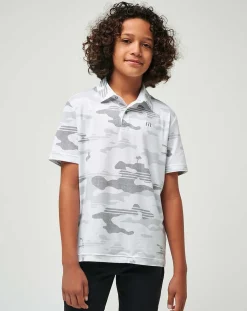 Heater Camo Youth Polo