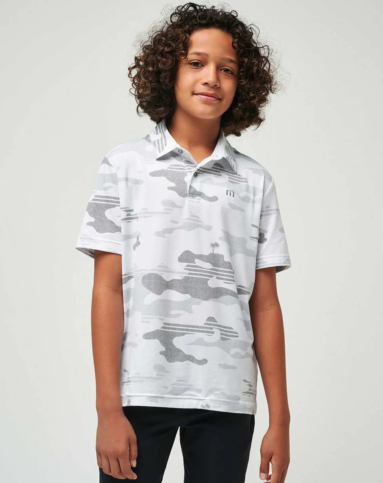 Heater Camo Youth Polo