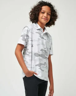 Heater Camo Youth Polo