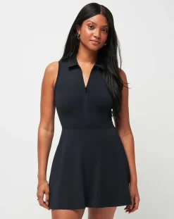 Moveknit Sleeveless Polo Dress