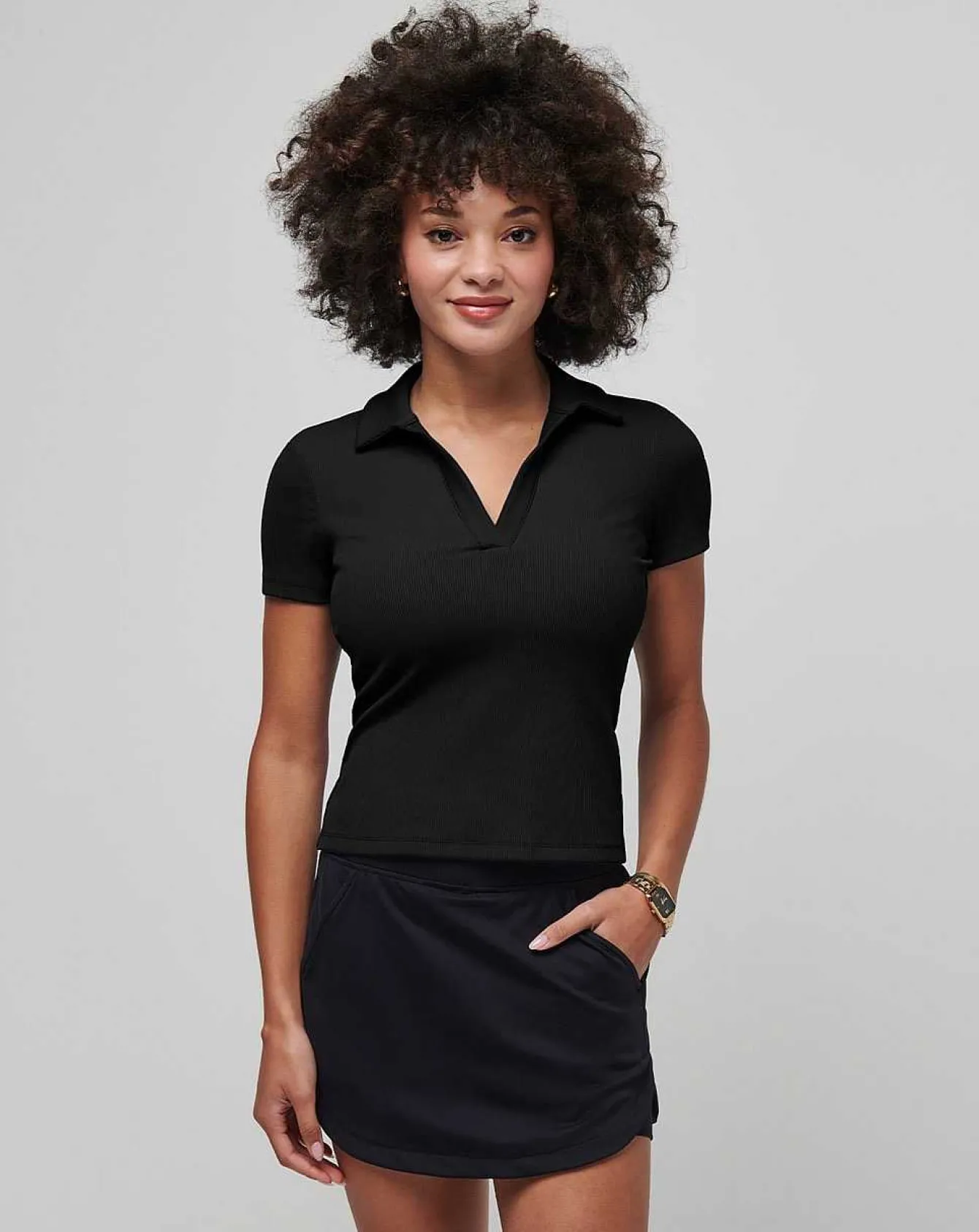 Moveknit Vneck Polo