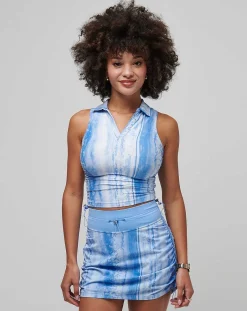 Salt Air, Don'T Care Moveknit Sleeveless Polo