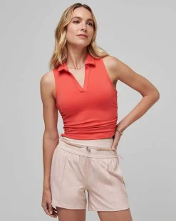 Salt Air, Don'T Care Moveknit Sleeveless Polo