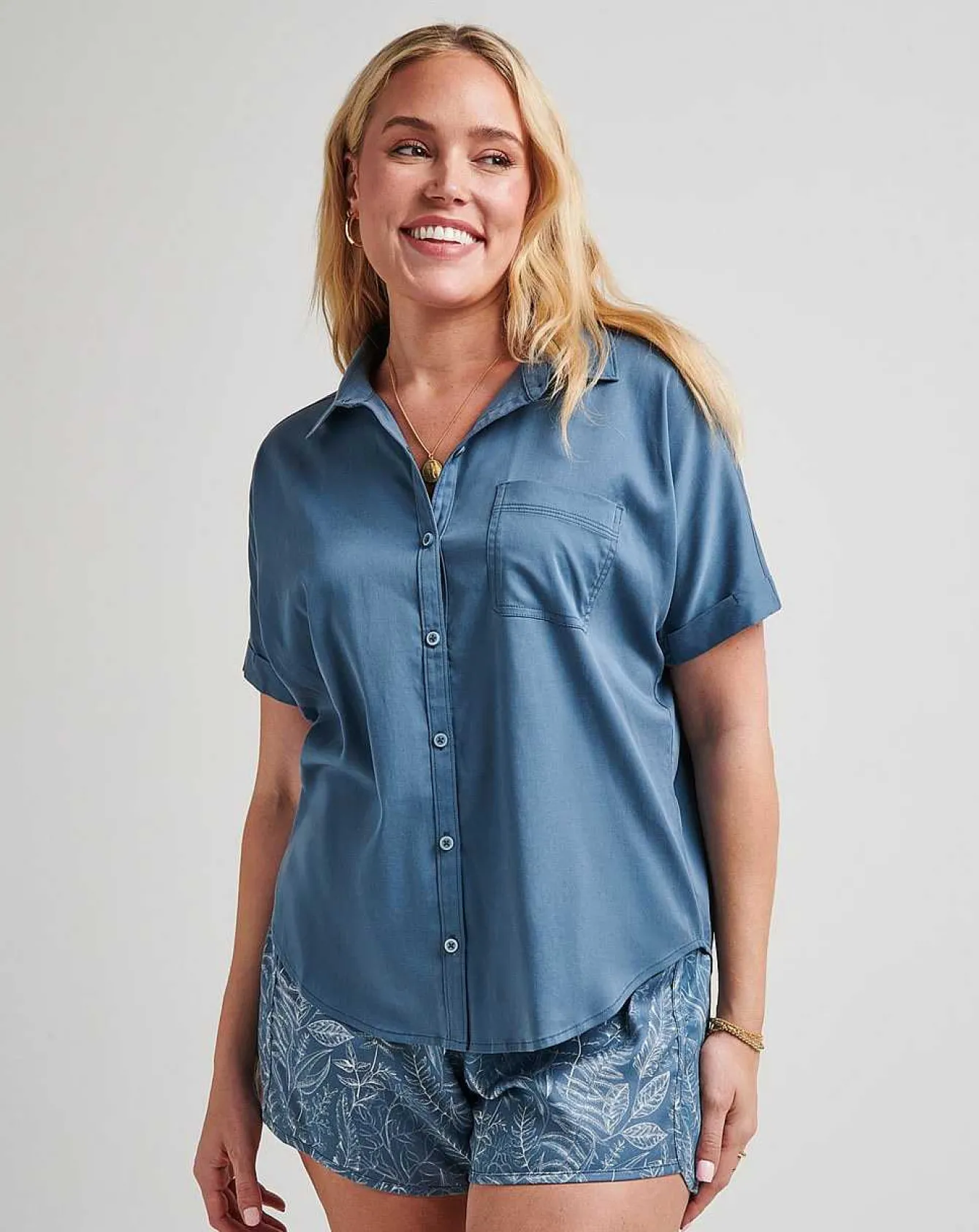 Seaside Bliss Tie Front Top