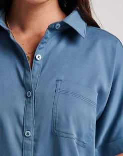 Seaside Bliss Tie Front Top