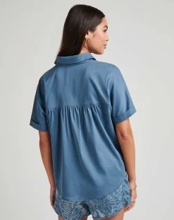 Seaside Bliss Tie Front Top