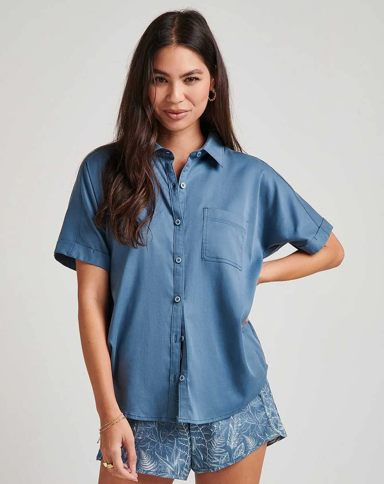 Seaside Bliss Tie Front Top