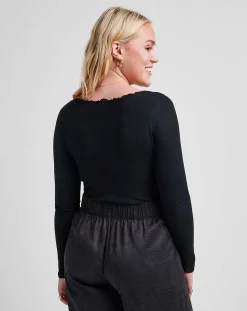 Something Sweet Cloud Ribbed Top