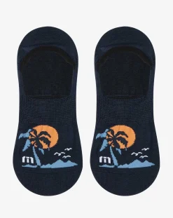 South Seas Getaway No Show Sock