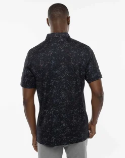 Splatter Print Polo