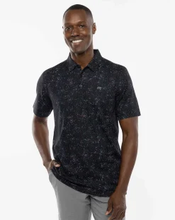 Splatter Print Polo