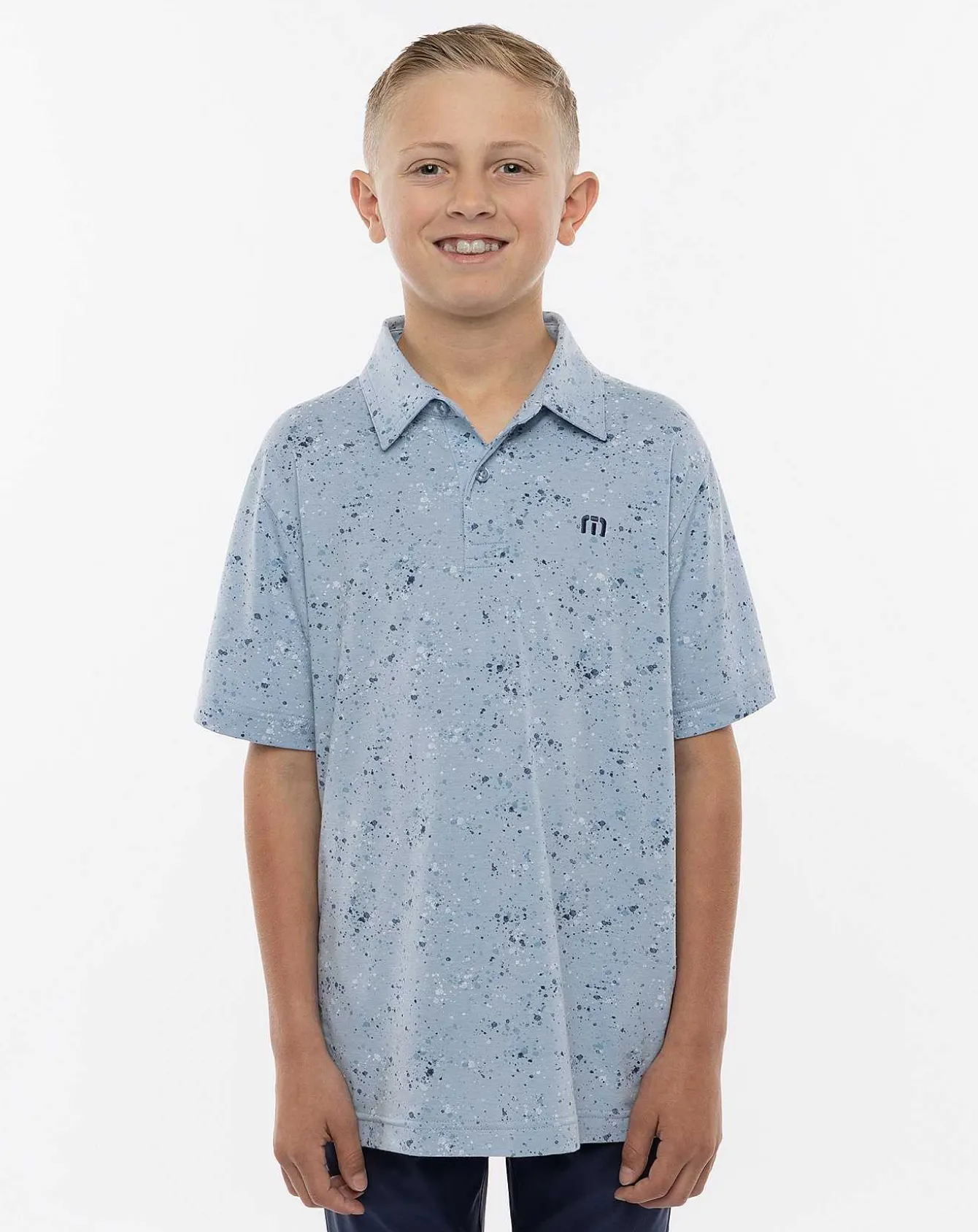 Splatter Print Youth Polo