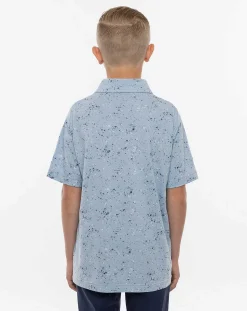 Splatter Print Youth Polo