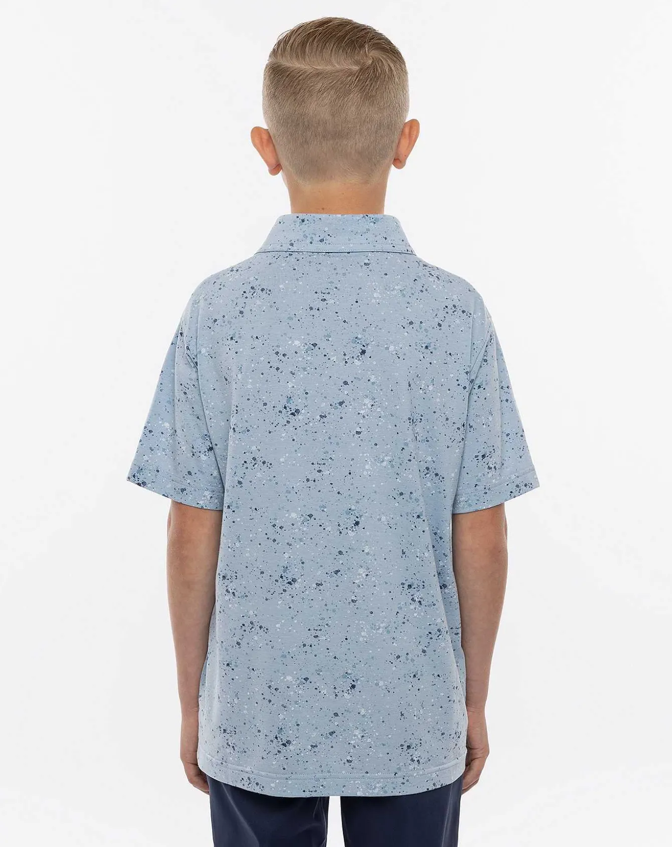 Splatter Print Youth Polo