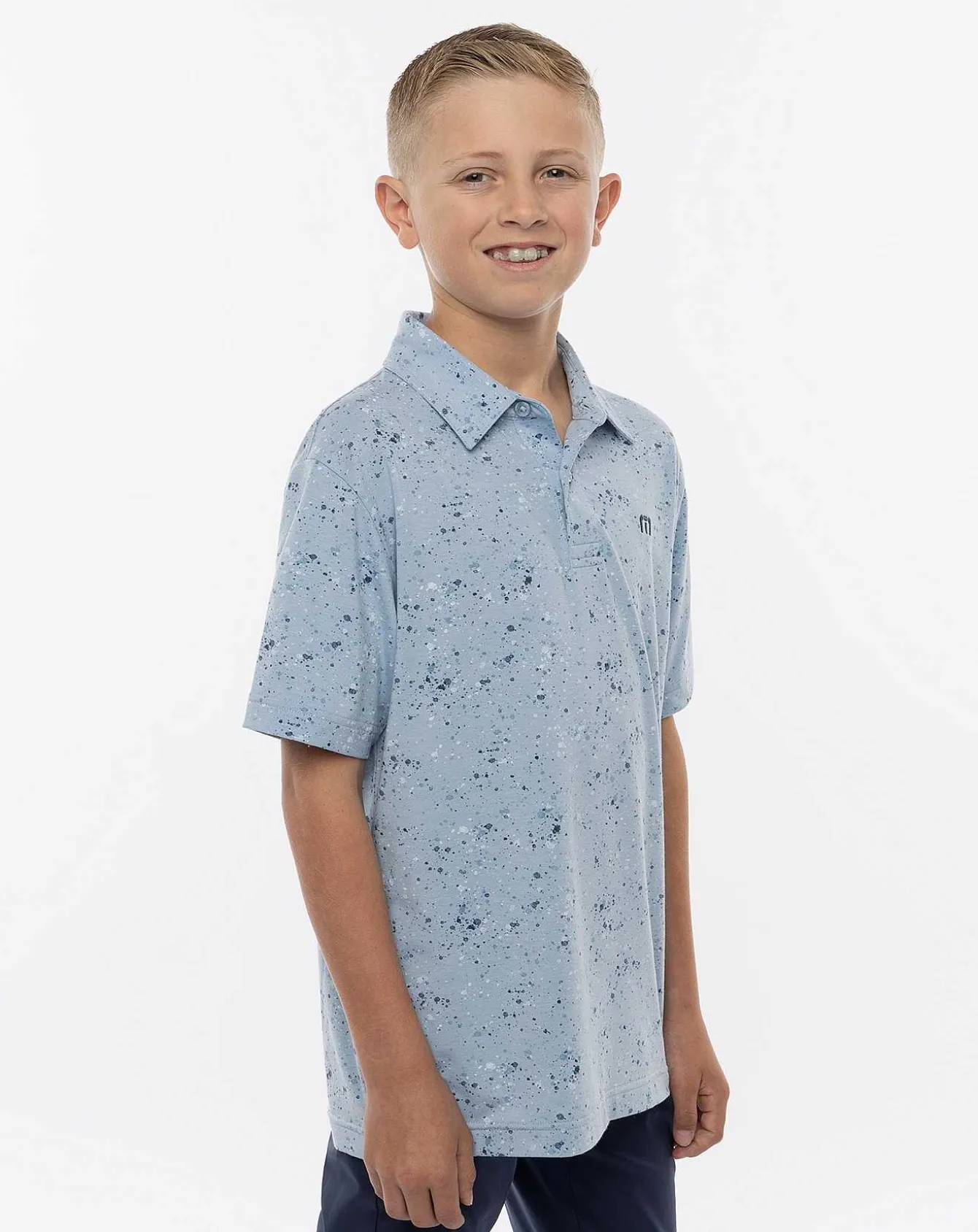 Splatter Print Youth Polo