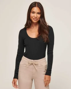 Sun Season Cloud Ribbed Top