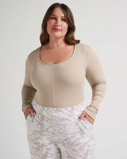 Sun Season Cloud Ribbed Top