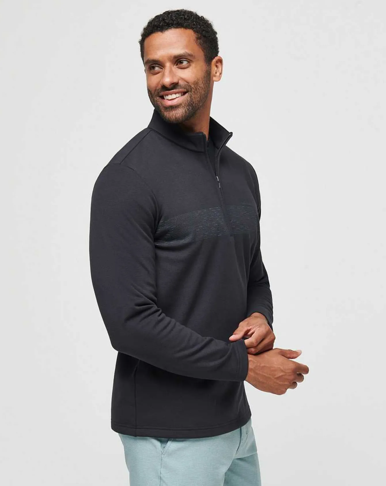 Upgraded Chest Stripe Quarter Zip