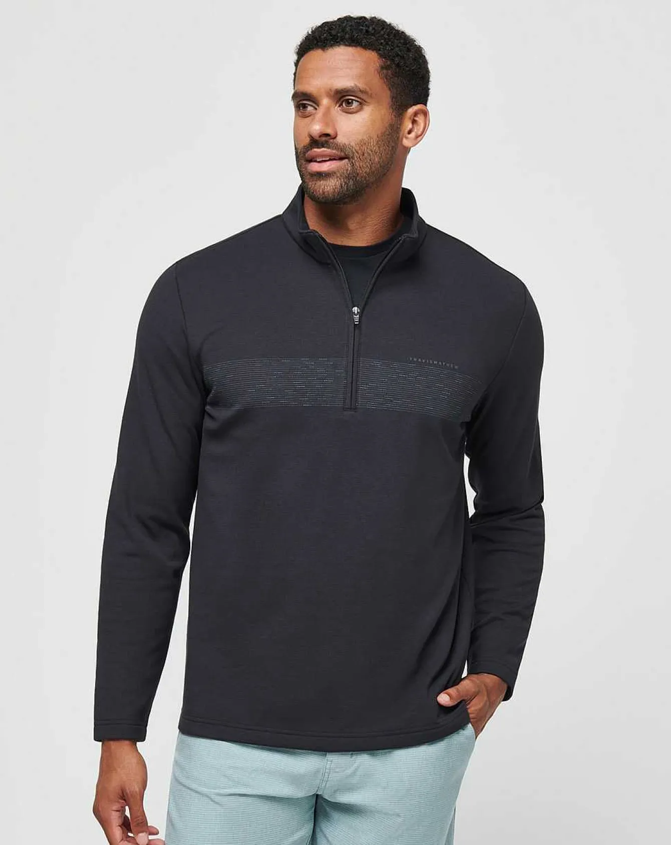 Upgraded Chest Stripe Quarter Zip